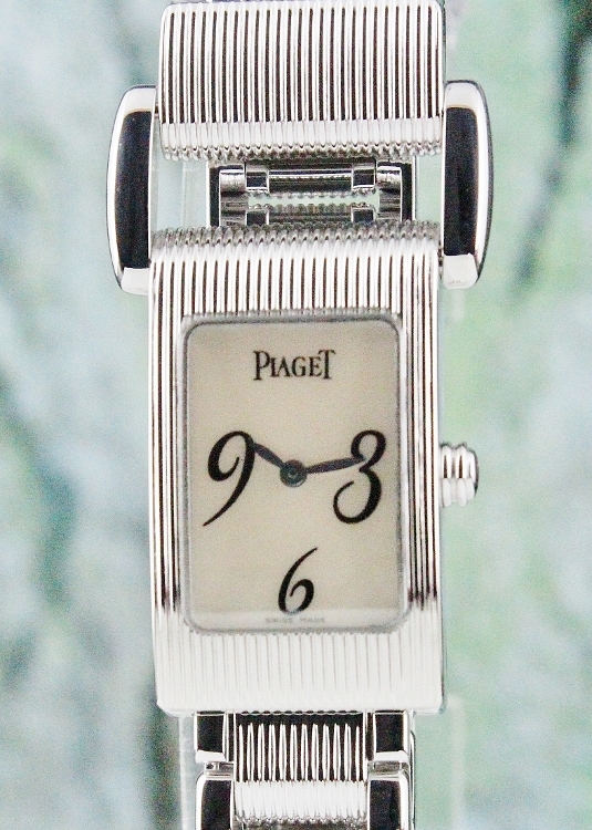(image for) Like New Piaget Miss Protocole 18k White Gold Lady Watch / 5321